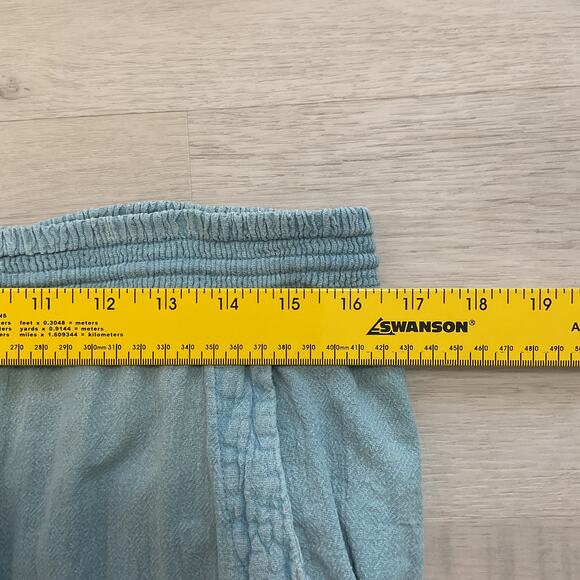 Ripcurl Womens Surf Pants Pure Cotton Drawstring Boho Chic Pants Blue - Picture 12 of 15